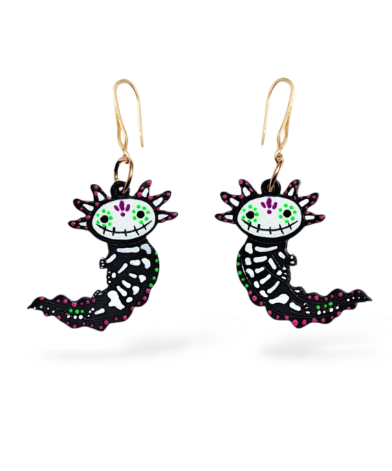 ARETES AJOLOTE CALAVERA
