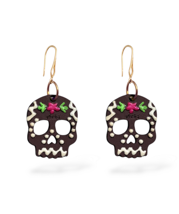ARETES CALAVERITA CHOCOLATE