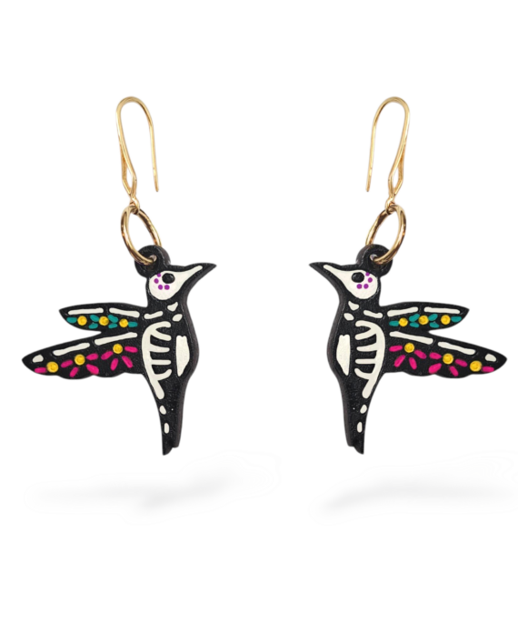 ARETES COLIBRÍ CALAVERA