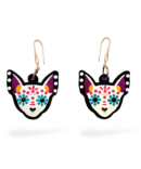 ARETES PERRO CALAVERA