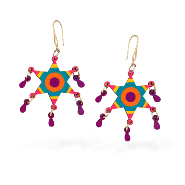 ARETES PIÑATA TURQUESA