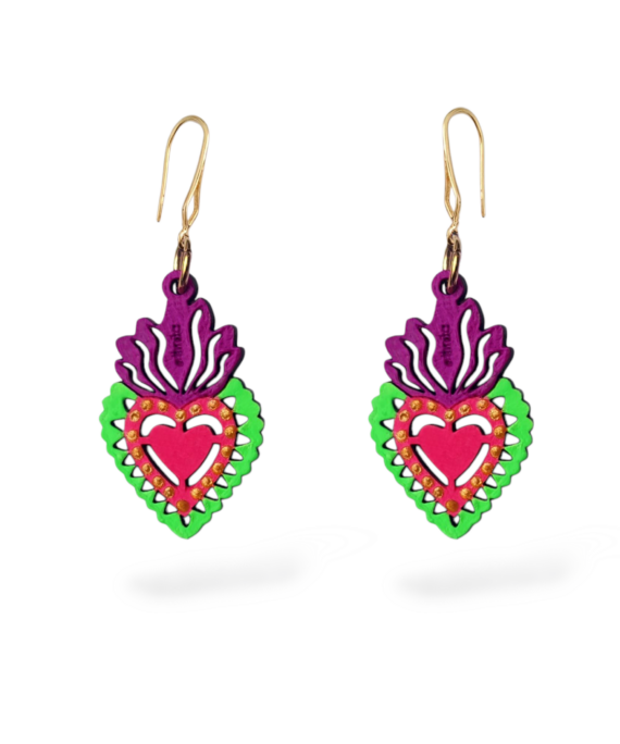 ARETE SAGRADO CORAZÓN VERDE - MORADO