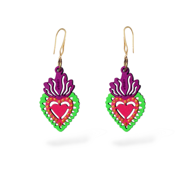 ARETE SAGRADO CORAZÓN VERDE - MORADO