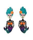 Arete Artesanal Sirena Calavera