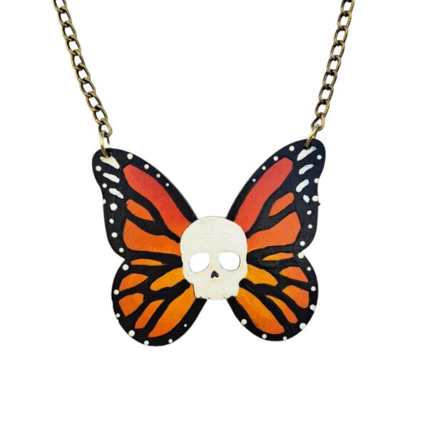 Collar artesanal mexicano mariposa