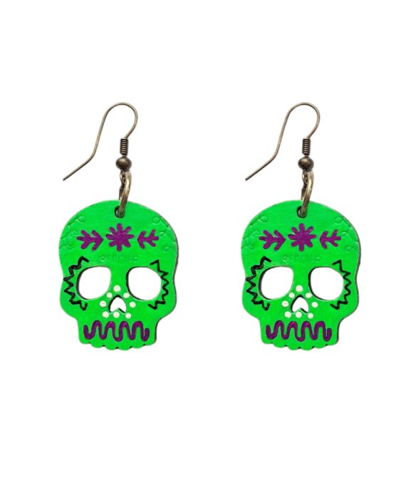 ARETES CALAVERA VERDE FOSFO