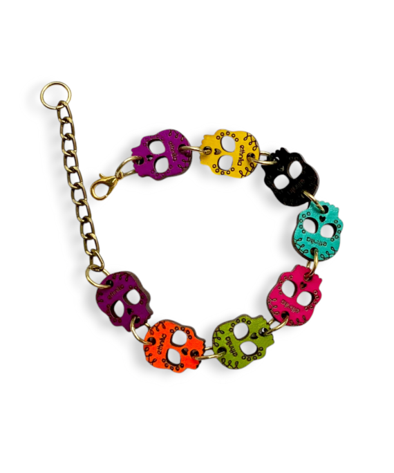 PULSERA CALAVERITAS COLORES