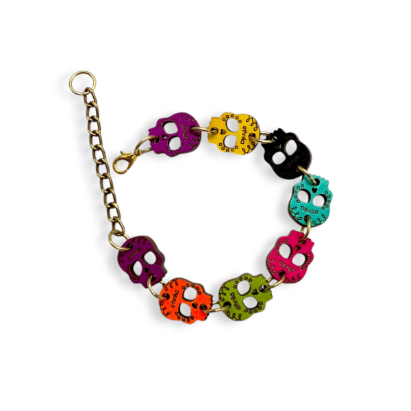 PULSERA CALAVERITAS COLORES