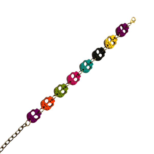 PULSERA CALAVERITAS COLORES