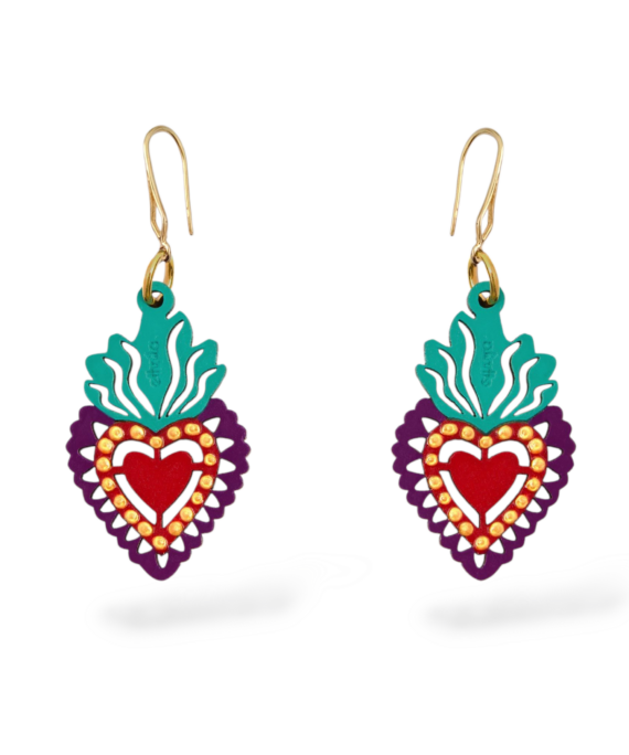 ARETE SAGRADO CORAZÓN MORADO - TURQUESA
