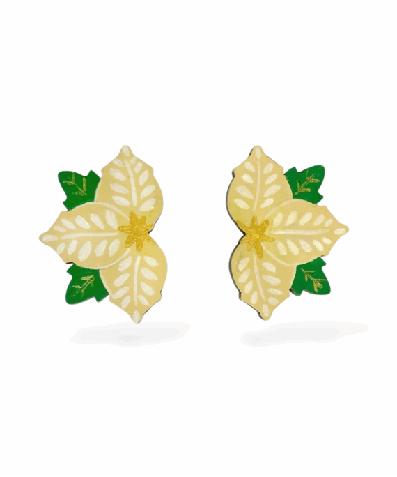 ARETES NOCHEBUENAS blanco