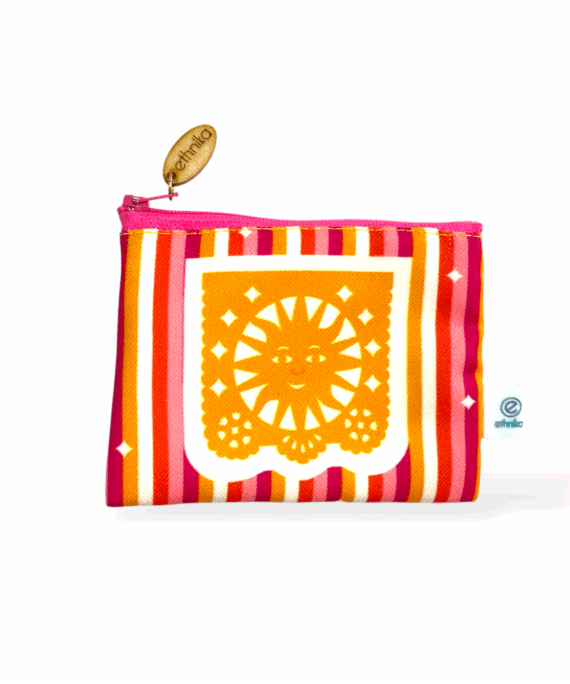 MONEDERO PAPEL PICADO sol