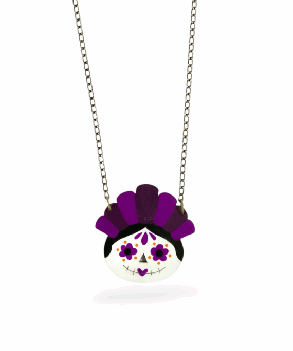 COLLAR LELE CATRINA morado