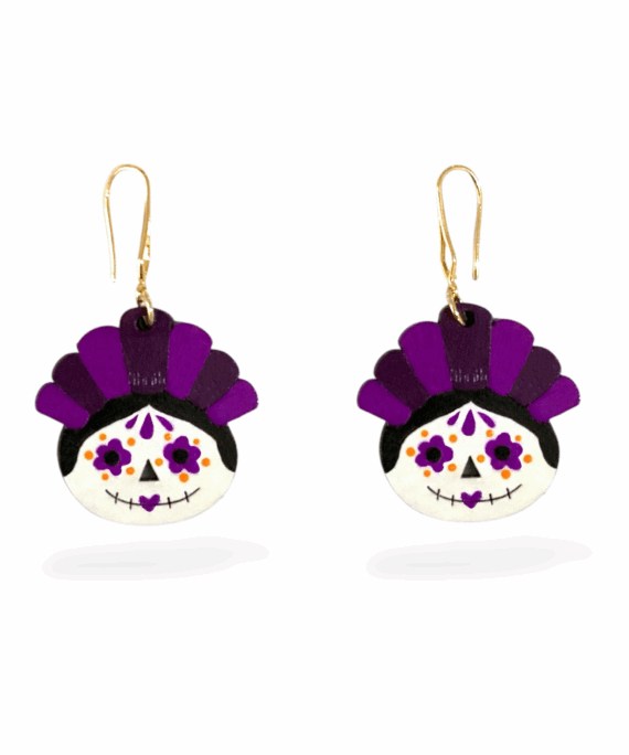 ARETES LELE CATRINA morado