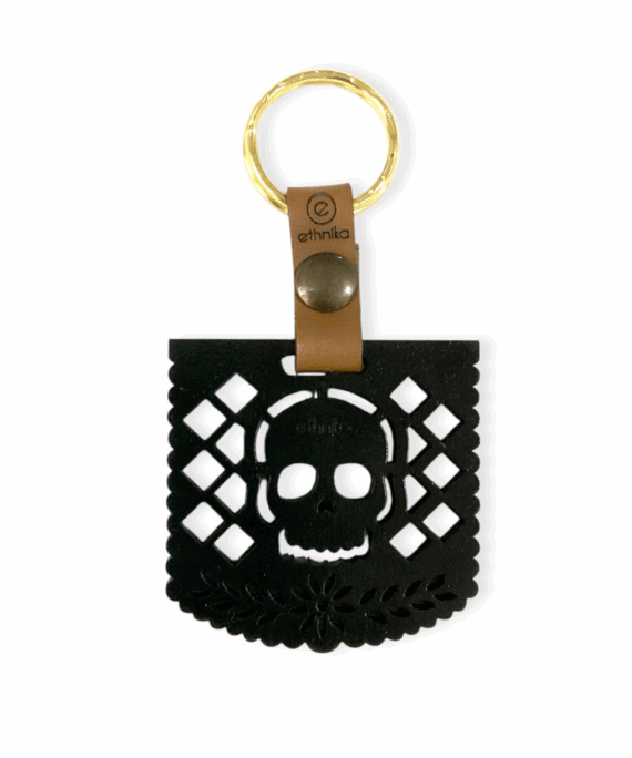 LLAVERO PAPEL PICADO negro