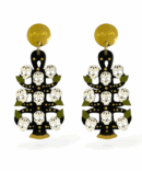 ARETES ÁRBOL CALAVERA negro