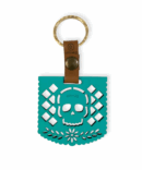 LLAVERO PAPEL PICADO turquesa