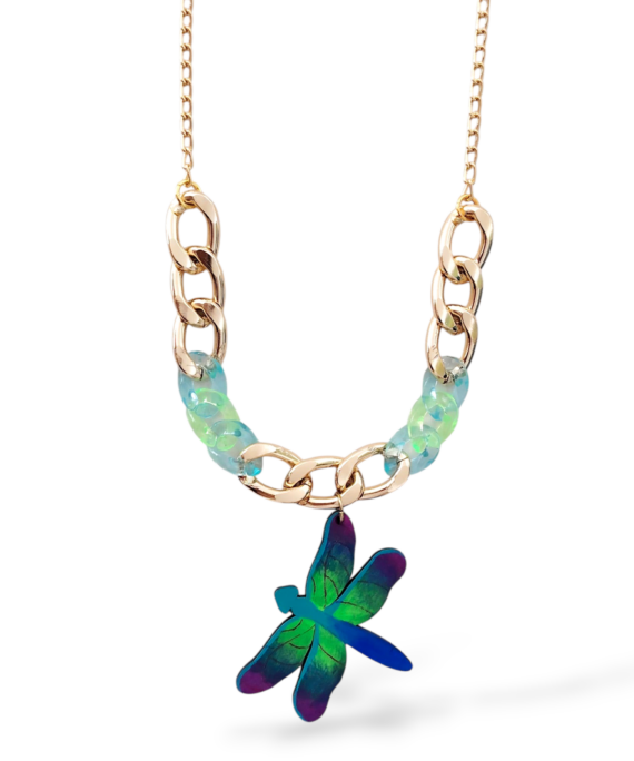 COLLAR LIBÉLULA AZUL