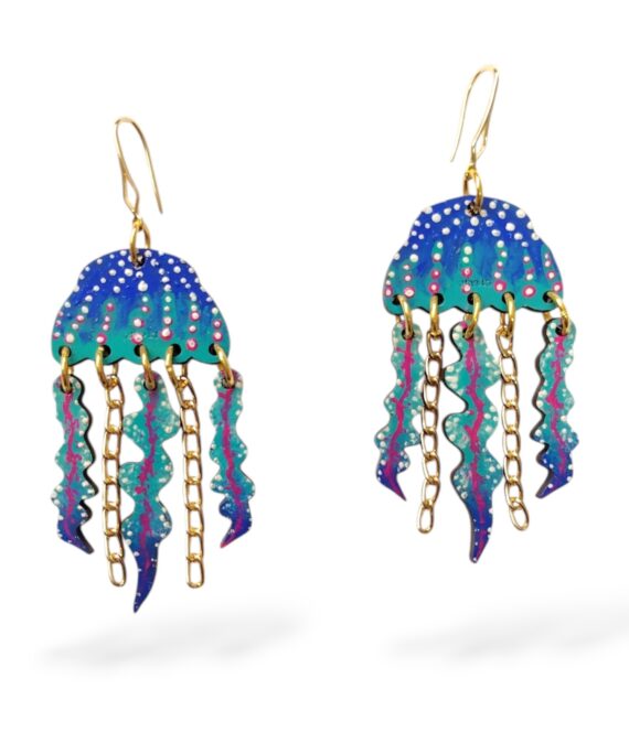 ARETE MEDUSA AZUL
