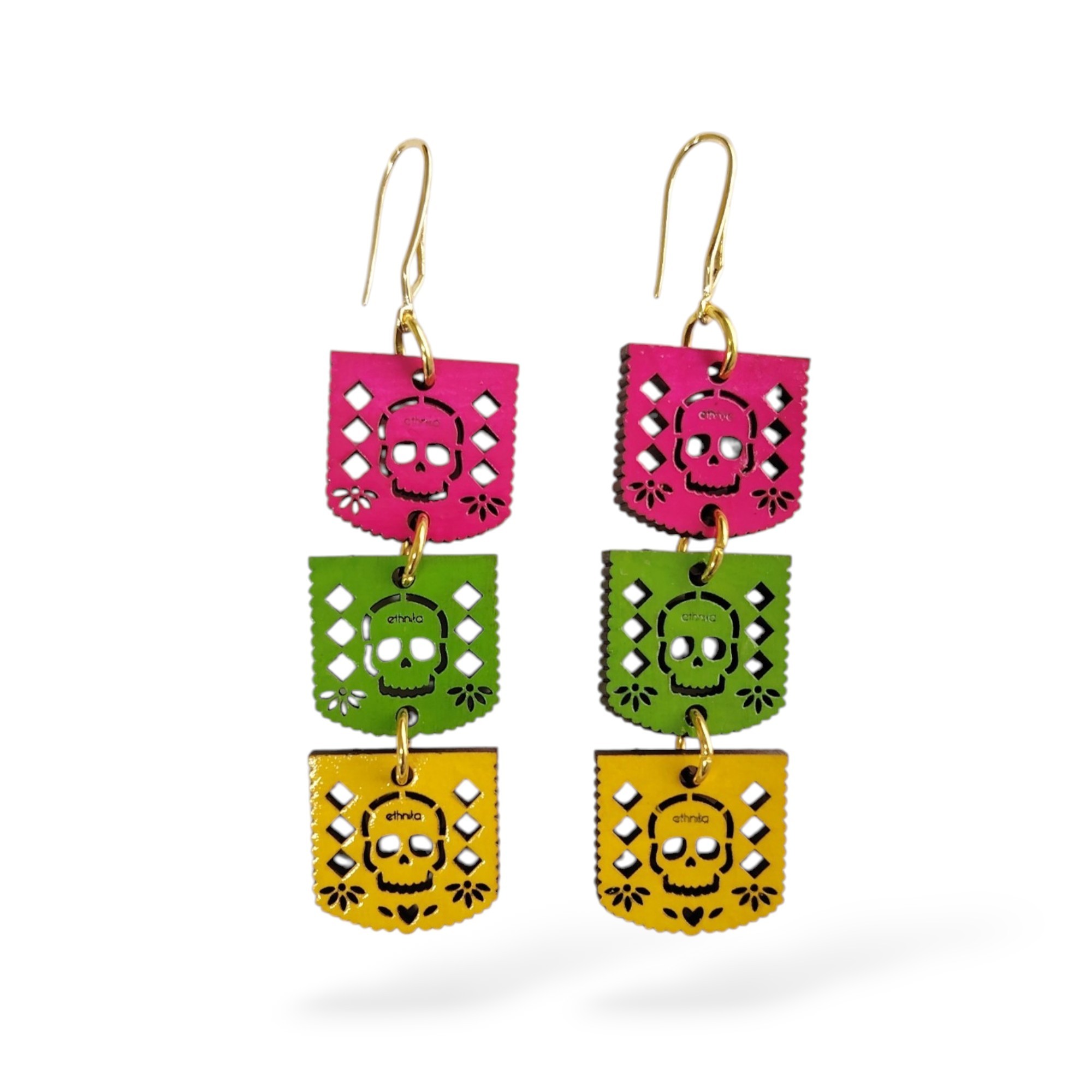 ARETE TRÍADA PAPEL PICADO CALAVERA/Rosa-verde-ama